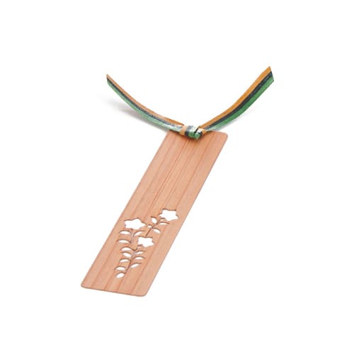 山下工芸 しおり 杉 桔梗 42040120 1枚(ご注文単位1枚)【直送品】