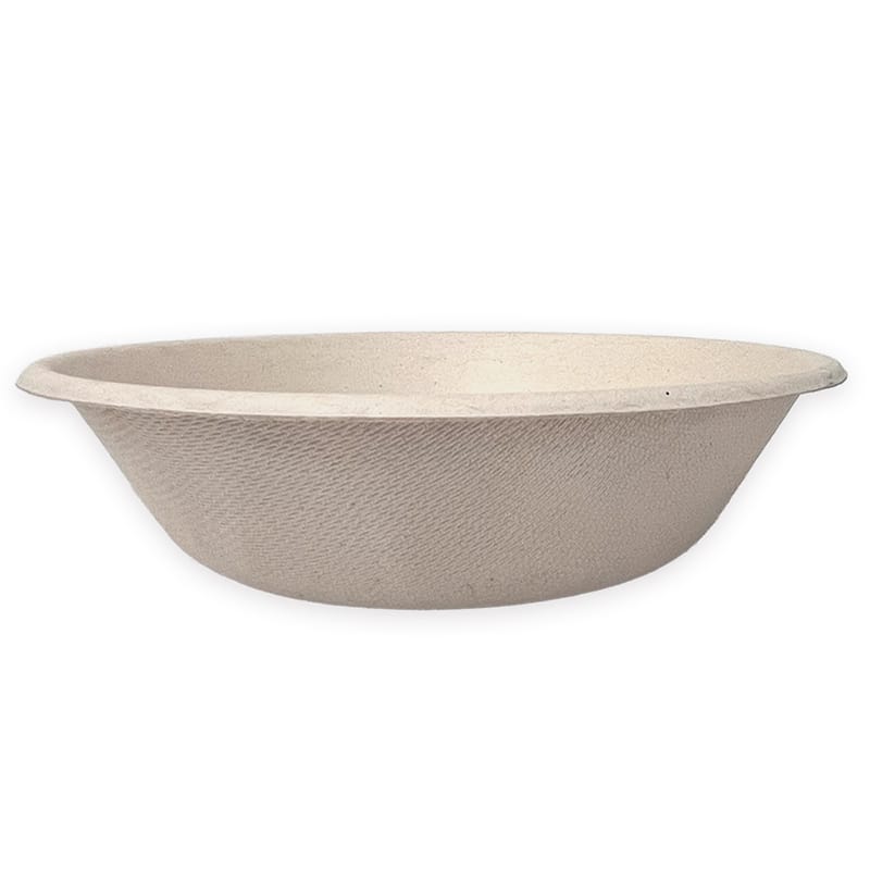プラテック45 未晒しバガスボウル M φ18cm 30枚入 NPL-L006 1パック（ご注文単位24パック）【直送品】