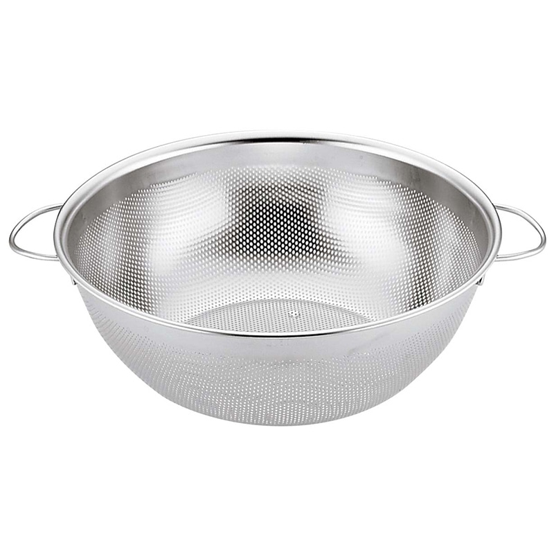 UK 18-8 パンチング 深型手付 ボールザル 18cm 1個(ご注文単位1個)【直送品】