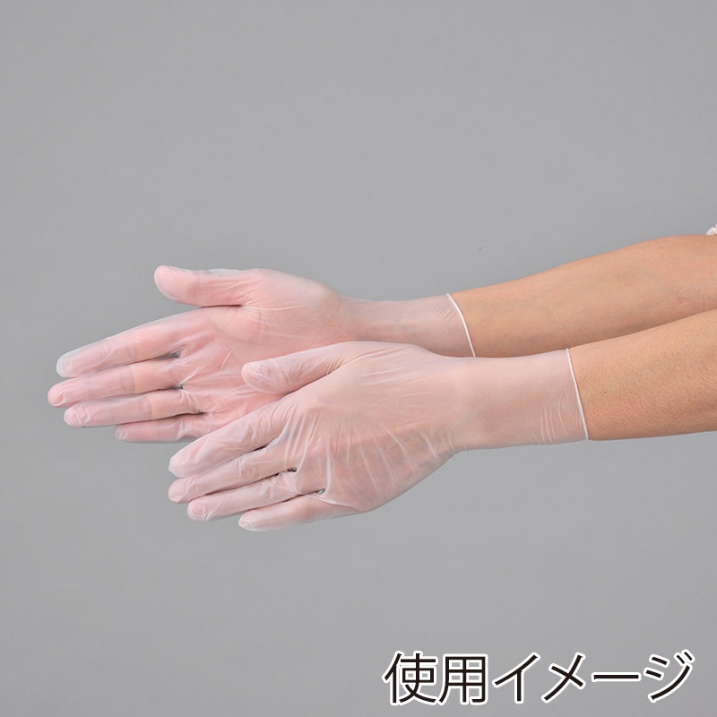 エブノ PVC手袋 スタンダード L 110 半透明 100枚/箱(ご注文単位30箱)【直送品】