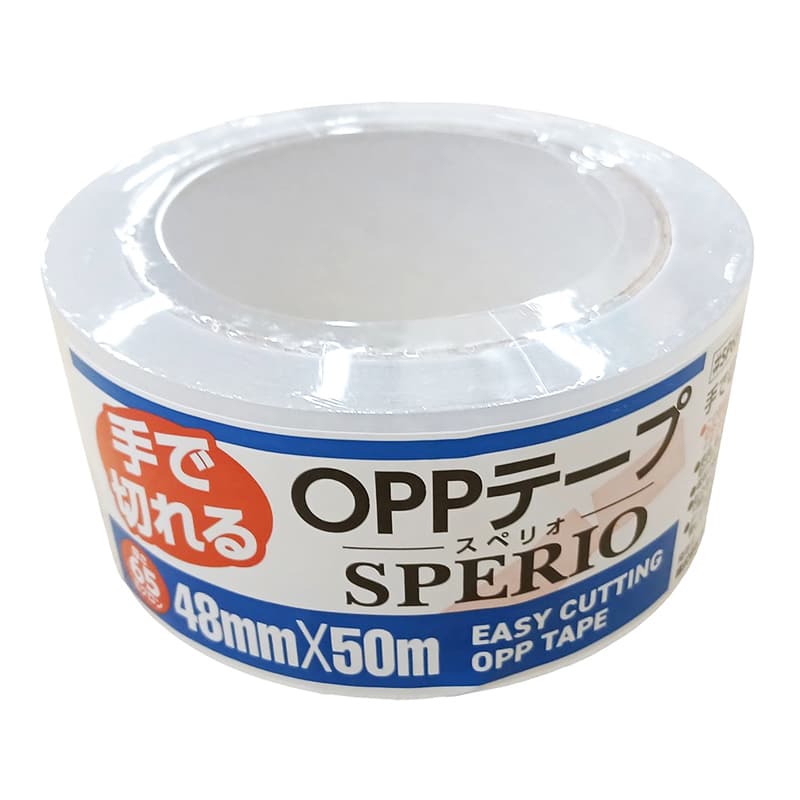 株式会社キラックス 手で切れるOPPテープ　65　スペリオ 48mm×50m  1巻（ご注文単位50巻）【直送品】