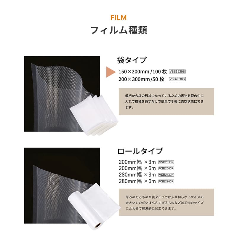 アスカ バキュームシーラーバッグ 袋タイプ 150×200mm VSB1520S 1箱（ご注文単位1箱）【直送品】