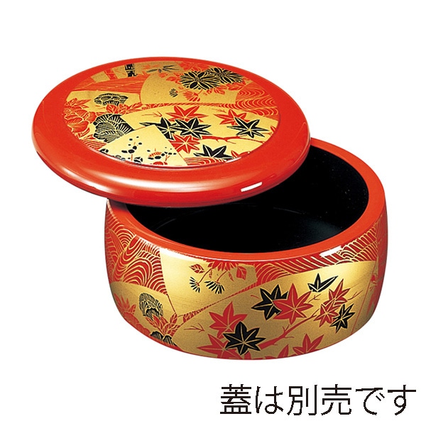 【直送品】 福井クラフト DXちらし太鼓桶 親 朱扇面 72020042 1個(ご注文単位1個)