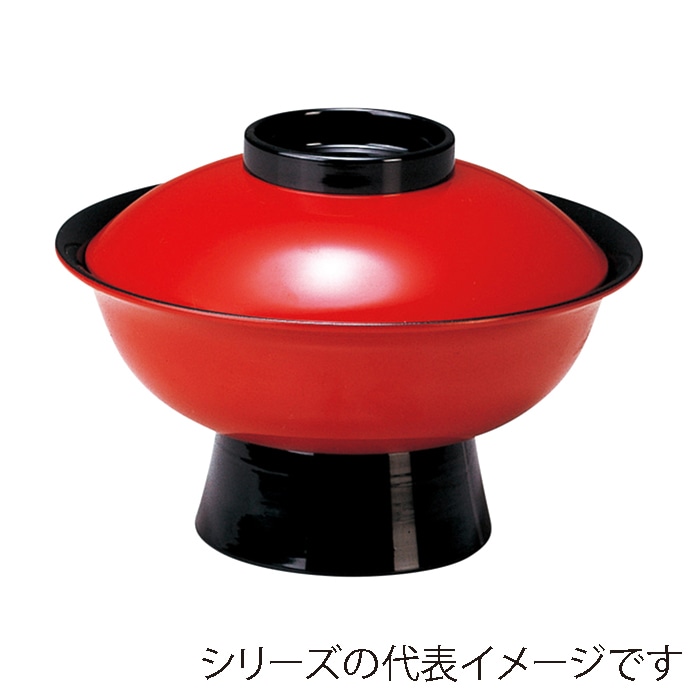 福井クラフト 雑煮椀 6.5寸 飛龍椀 蓋親セット 朱ツバ黒 内黒 12025770 1個(ご注文単位1個)【直送品】