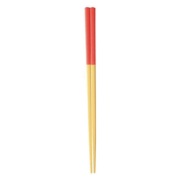 福井クラフト 四角木目箸 22.5cm 沖縄風塗 90030785 1組(ご注文単位1組)【直送品】