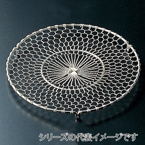 福井クラフト 目皿 14.5cm龍宮あみ目皿 銀 92976230 1個(ご注文単位1個)【直送品】