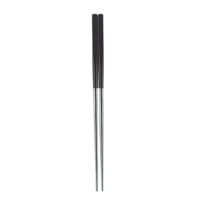 福井クラフト 韓流　中空箸　24cm 黒 90033409 1組（ご注文単位1組）【直送品】