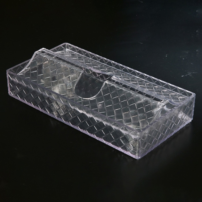 福井クラフト 竹網代　ペーパータオルBOXセット クリアーOM 81014190 1個（ご注文単位1個）【直送品】