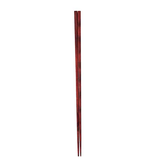 福井クラフト 木製耐熱箸　23.5cm　極細箸 朱面 90023022 1組（ご注文単位1組）【直送品】