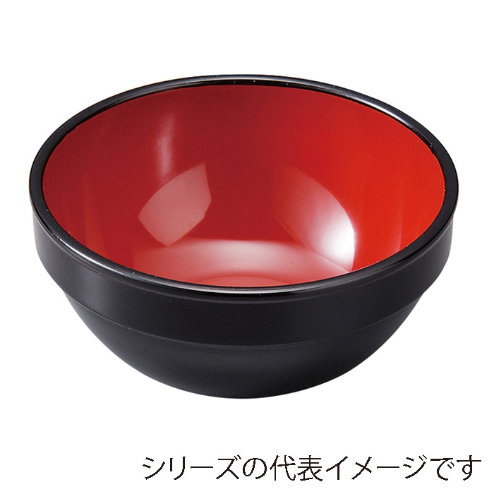 福井クラフト φ75スタックボール　小 黒内朱 51272186 1個（ご注文単位1個）【直送品】