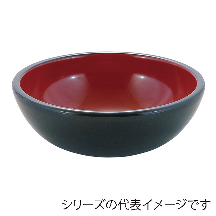 福井クラフト 鉢 φ158 重ね鉢 黒 内朱 45023470 1個(ご注文単位1個)【直送品】