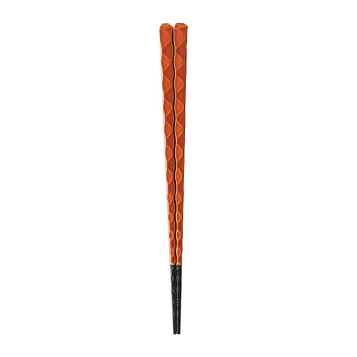 福井クラフト 亀甲一刀彫箸　22.5cm 春慶先乾漆 62160760 1組（ご注文単位1組）【直送品】