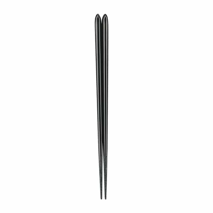 福井クラフト 割烹懐石箸　越前漆塗　23cm　五角とんがり箸 真塗黒先乾漆 62162720 1組（ご注文単位1組）【直送品】