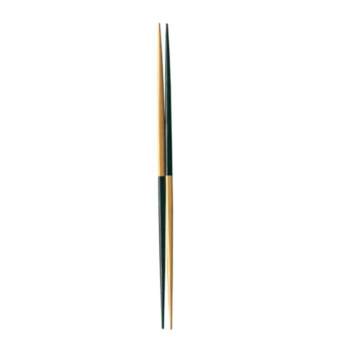 福井クラフト 割烹懐石箸　越前漆塗　27cm　利休取箸 木地呂黒金市松 62163150 1組（ご注文単位1組）【直送品】