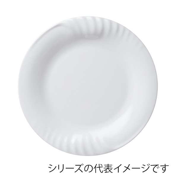 福井クラフト メラミン盛皿 φ30.3cm レリーフ丸プレート 白グロス 83361150 1個(ご注文単位1個)【直送品】