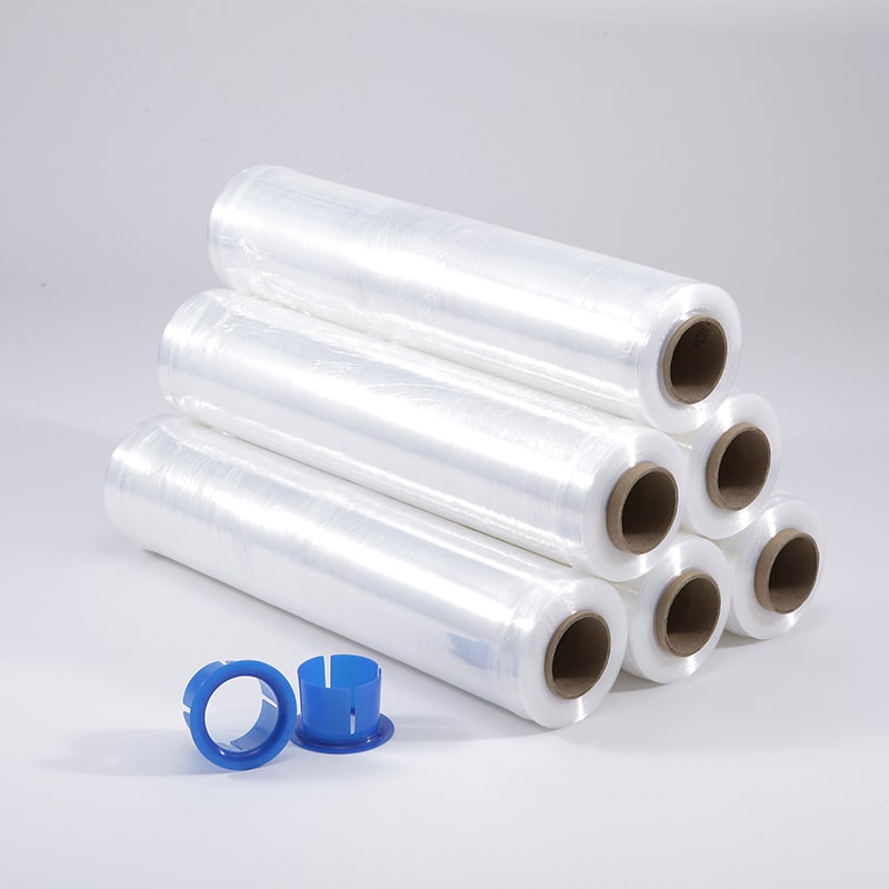 ヒロユキ ストレッチフィルム 2.5インチ紙管 12μ 500mm×500m 1巻(ご注文単位8巻)【直送品】