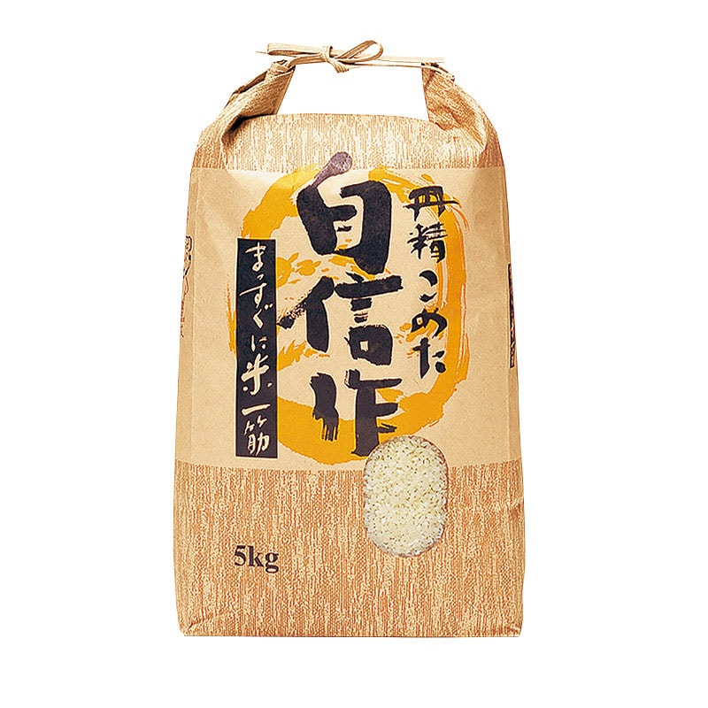 マルタカ 米袋 紐付クラフト 自信作 窓あり 5kg KH0300 300枚/箱(ご注文単位1箱)【直送品】