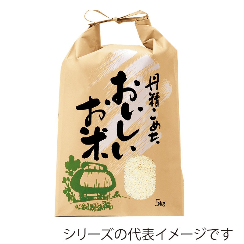 マルタカ 米袋 紐付クラフト 丹精こめたおいしいお米 窓あり 1kg KH0380 300枚/箱(ご注文単位1箱)【直送品】