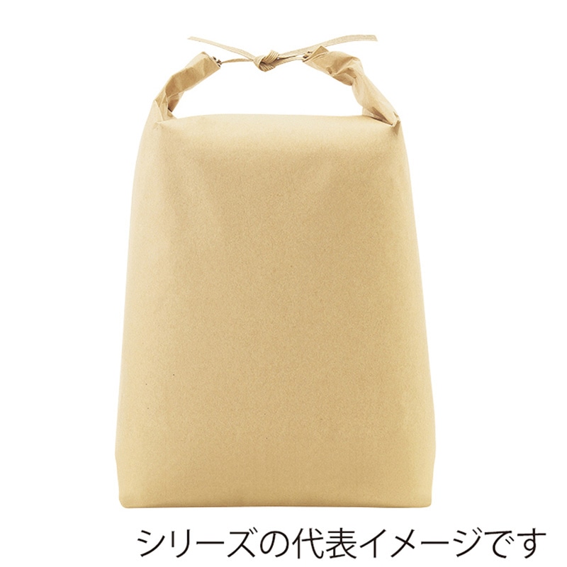 マルタカ 米袋　紐付クラフト 舟底　無地　窓なし　15kg KH0820 100枚/箱（ご注文単位1箱）【直送品】