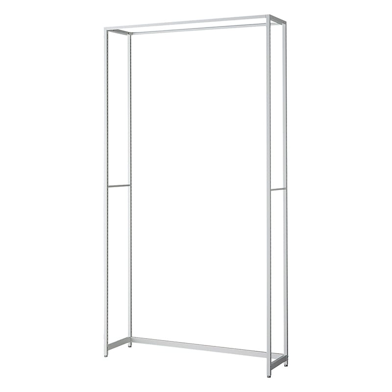 ストア・エキスプレス 店舗什器 ラテラル・ロコ 本体 ホワイト 幅120cm/奥行35×高さ240cm 61-808-57-5 1台(ご注文単位1台)【直送品】
