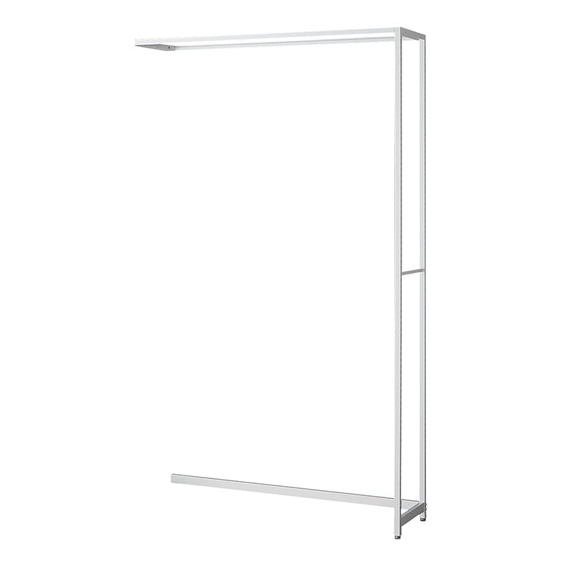 ストア・エキスプレス 店舗什器 ラテラル・ロコ 連結タイプ ホワイト 幅120cm/奥行35×高さ210cm 61-808-58-4 1台(ご注文単位1台)【直送品】