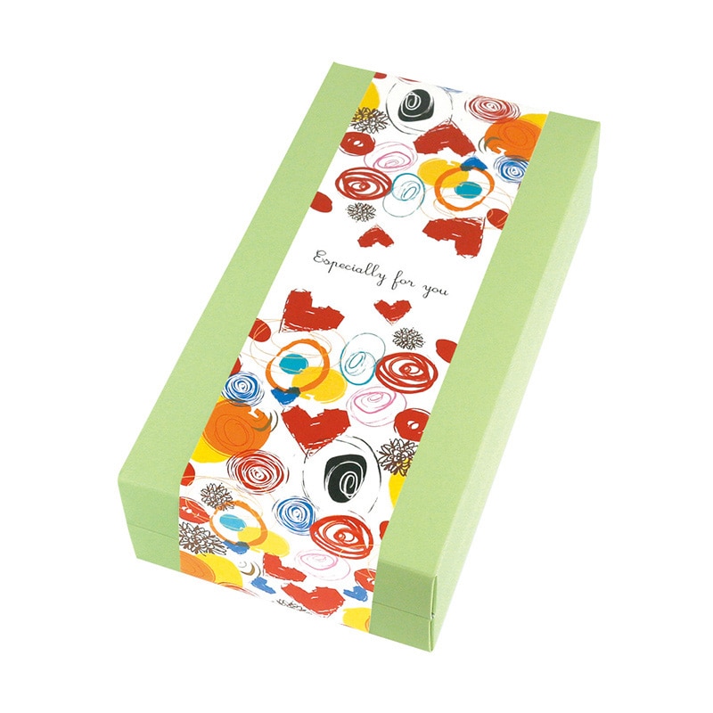 ヤマニパッケージ 洋菓子箱　ギフトBOX　フリー 120　グリーン 20-738G 100セット/箱（ご注文単位1箱）【直送品】