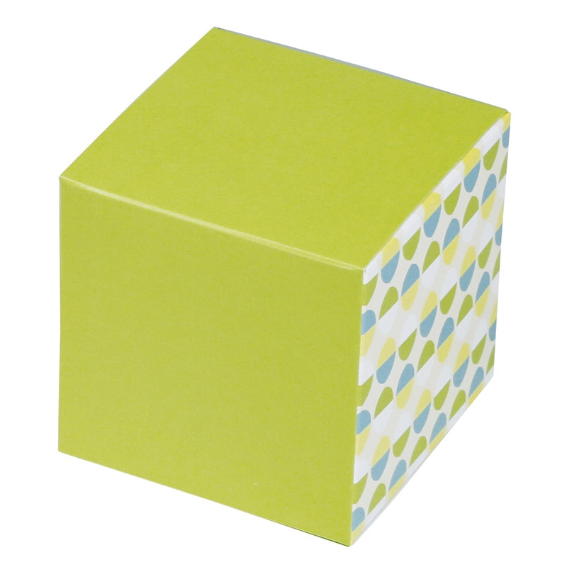 ヤマニパッケージ 洋菓子箱　キューブBOX ノルディックグリーン 20-1675G 200枚/箱（ご注文単位1箱）【直送品】