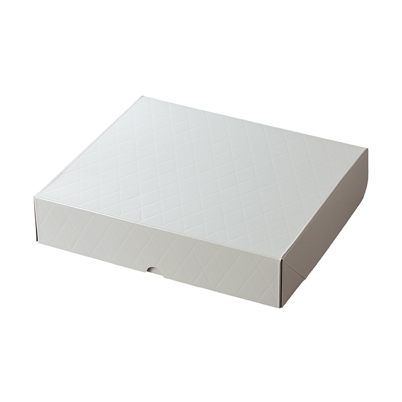 ヤマニパッケージ 洋菓子箱　HBフードギフトボックス M　パールホワイト 20-2001W 50セット/箱（ご注文単位1箱）【直送品】