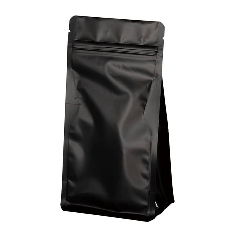 ヤマニパッケージ コーヒー袋 フラットボトム TKバルブ無 200g ブラック COT-930BN 100枚/袋（ご注文単位10袋）【直送品】