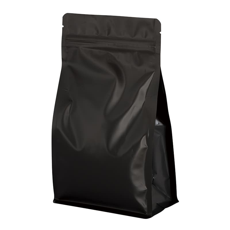 ヤマニパッケージ コーヒー袋 フラットボトム TKバルブ無 300g 小口 ブラック COT-931BNX 100枚/袋（ご注文単位1袋）【直送品】