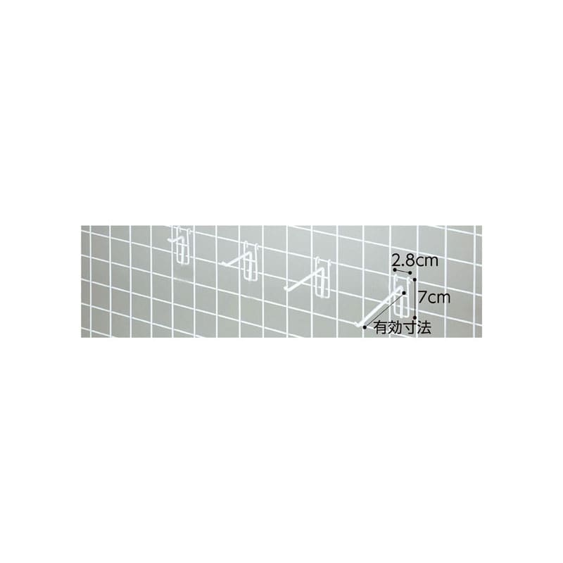 ストア・エキスプレス ネット用フック　白 L15cm　φ5mm 61-427-18-3 1セット（ご注文単位1セット）【直送品】