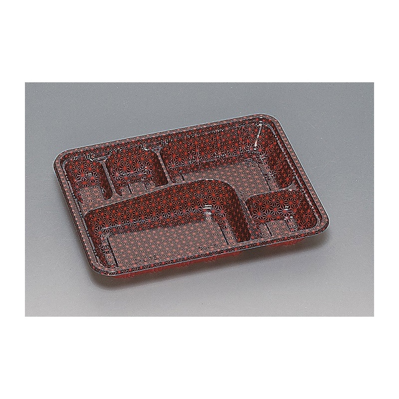 福助工業 弁当容器 本体 LC-613 麻 50枚/束(ご注文単位12束)【直送品】