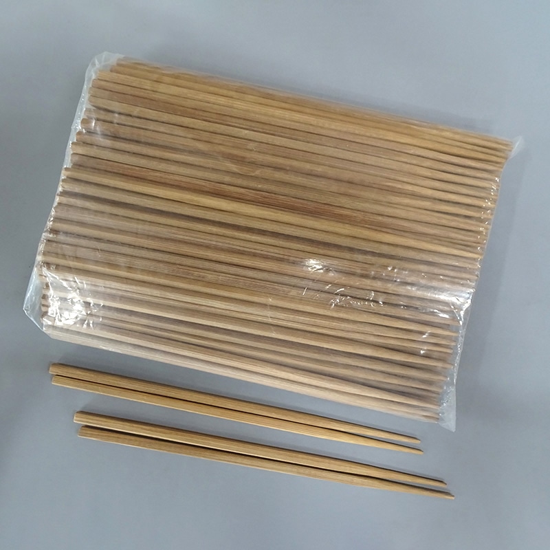 カトウ物産 竹角箸 炭化 24cm 5839 100膳/1パック (ご注文単位5パック)【直送品】