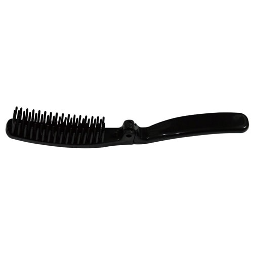 ㈱三和 アメニティ 折りたたみヘアブラシ OP袋入 SF-13BLK-VN ブラック 250個/箱(ご注文単位4箱)【直送品】