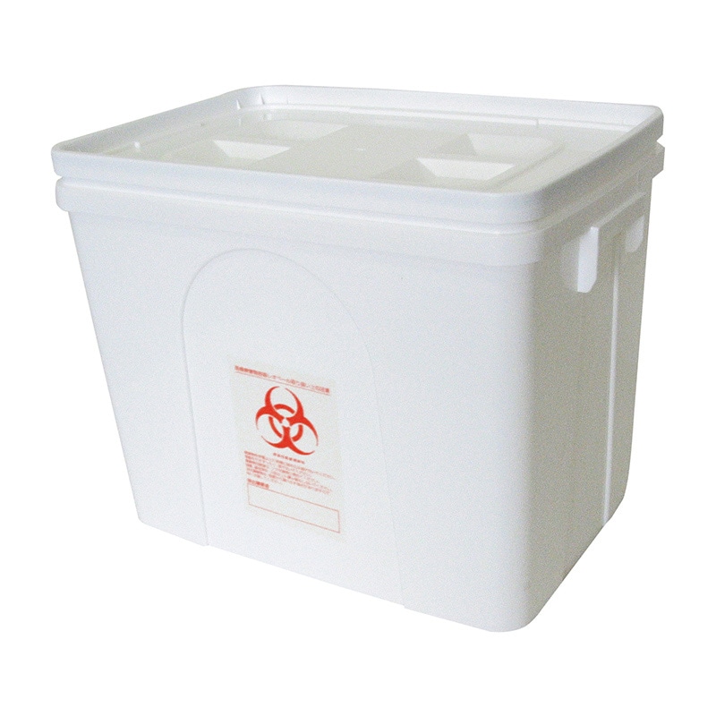 レオペール　感染性医療廃棄物容器　40L 470×320×370mm ハザード：赤 1個（ご注文単位20個）【直送品】