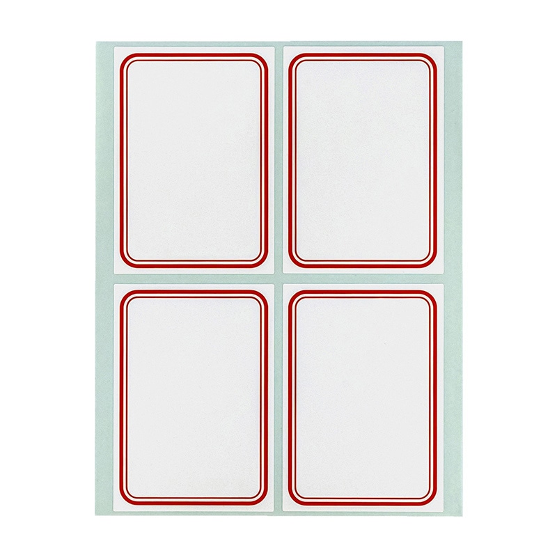 スチックタック徳用ラベル　赤-大　7162-03 136枚  1袋（ご注文単位1袋）【直送品】
