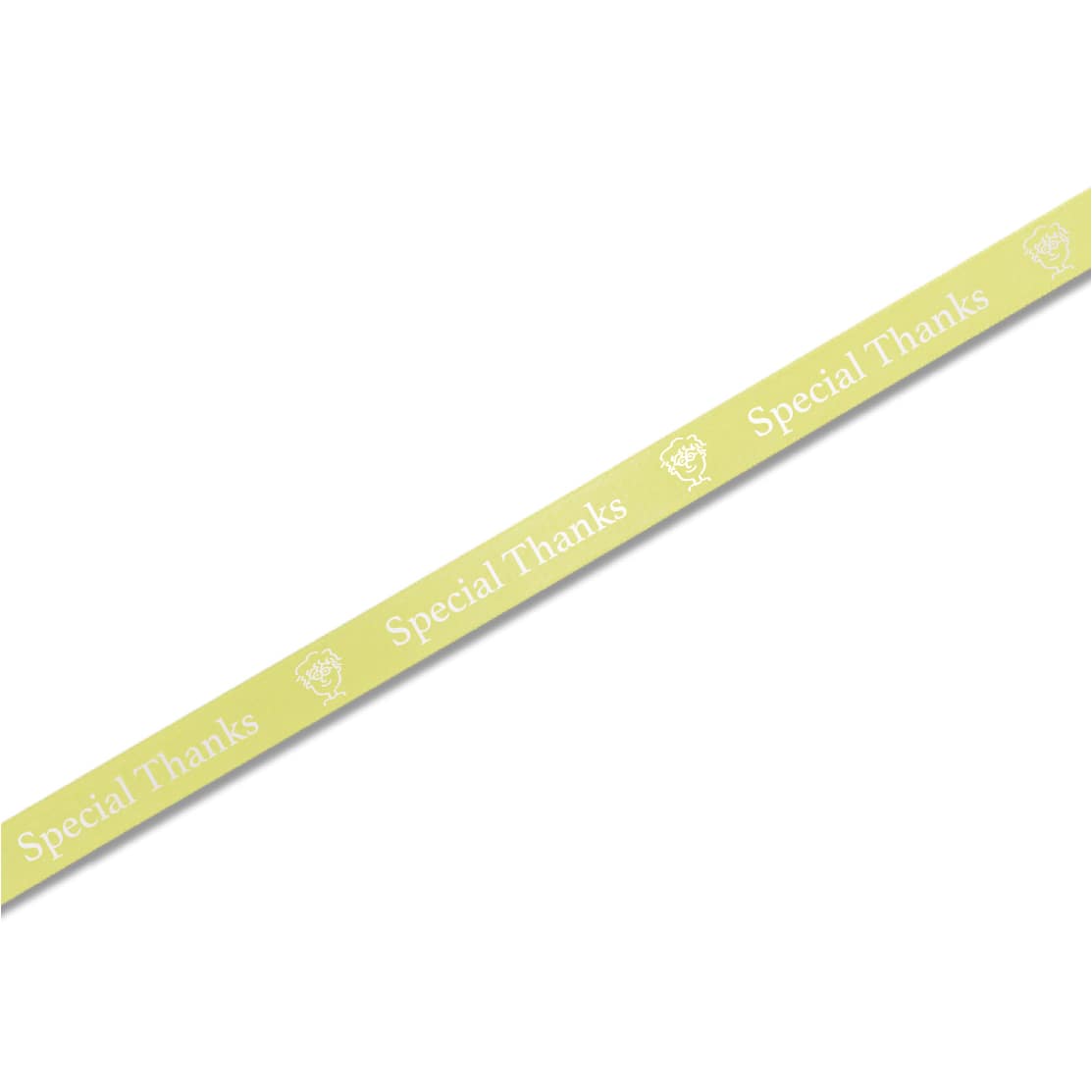 【オリジナル印刷】名入れリボン印刷 1色箔押し印刷　20巻 シルキーサテン　12mm 20巻