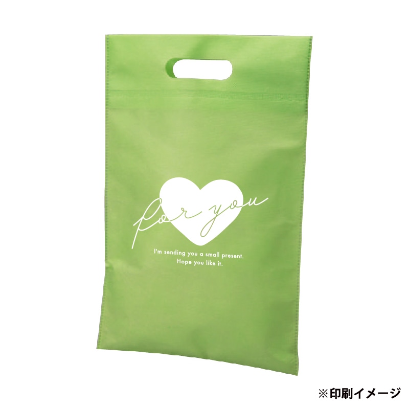 【オリジナル印刷】不織布片面1色印刷 小判抜き　全39色 SW2843　ロット500枚