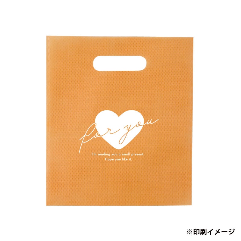 【オリジナル印刷】不織布片面1色印刷 ミニ小判抜きバッグ　全5色 SW2530　ロット1000枚