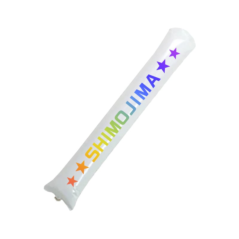 【オリジナル印刷】特注応援棒バルーン 両面フルカラー印刷 バルーン2本／ストロー付き 1000セット