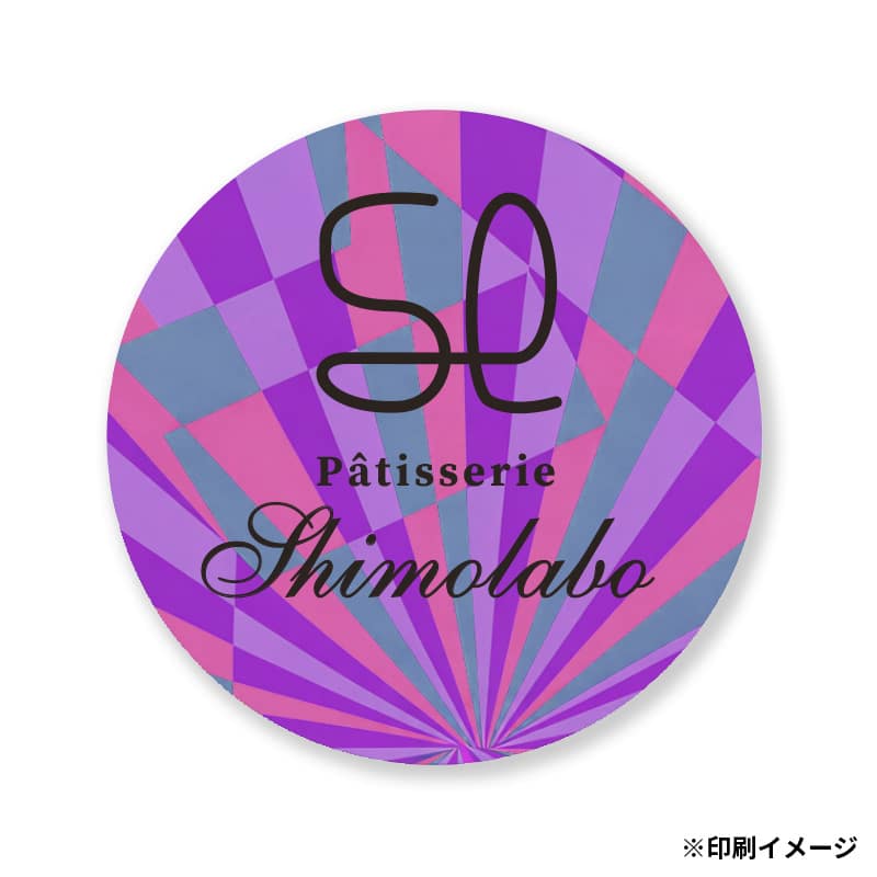 【オリジナル印刷】ケーキピック 丸型 直径25mm フルカラーオンデマンド印刷 100枚