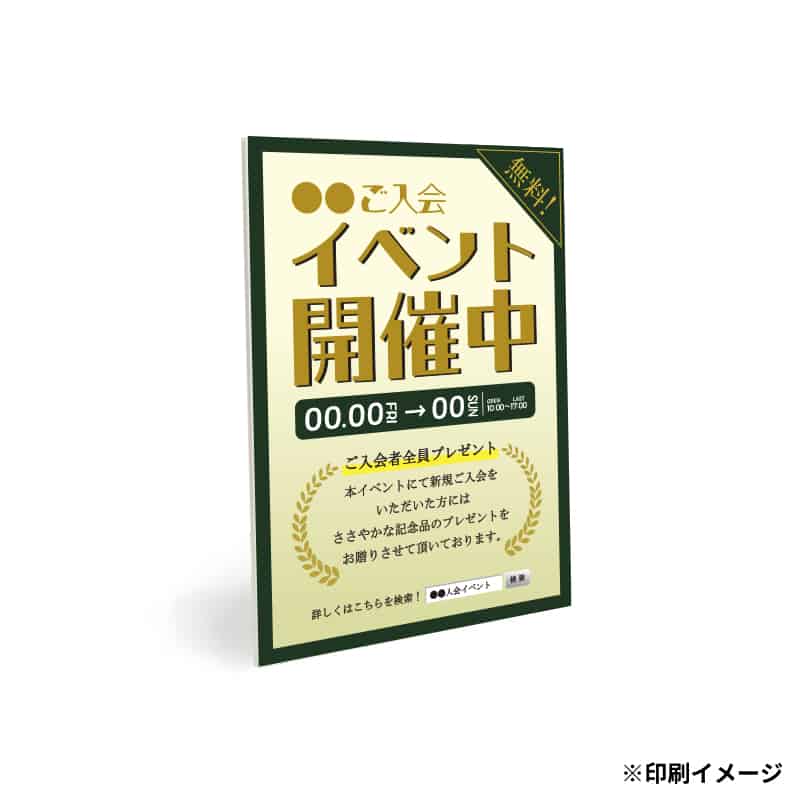 【オリジナル印刷】スチレンボード A5 フルカラー印刷 10枚