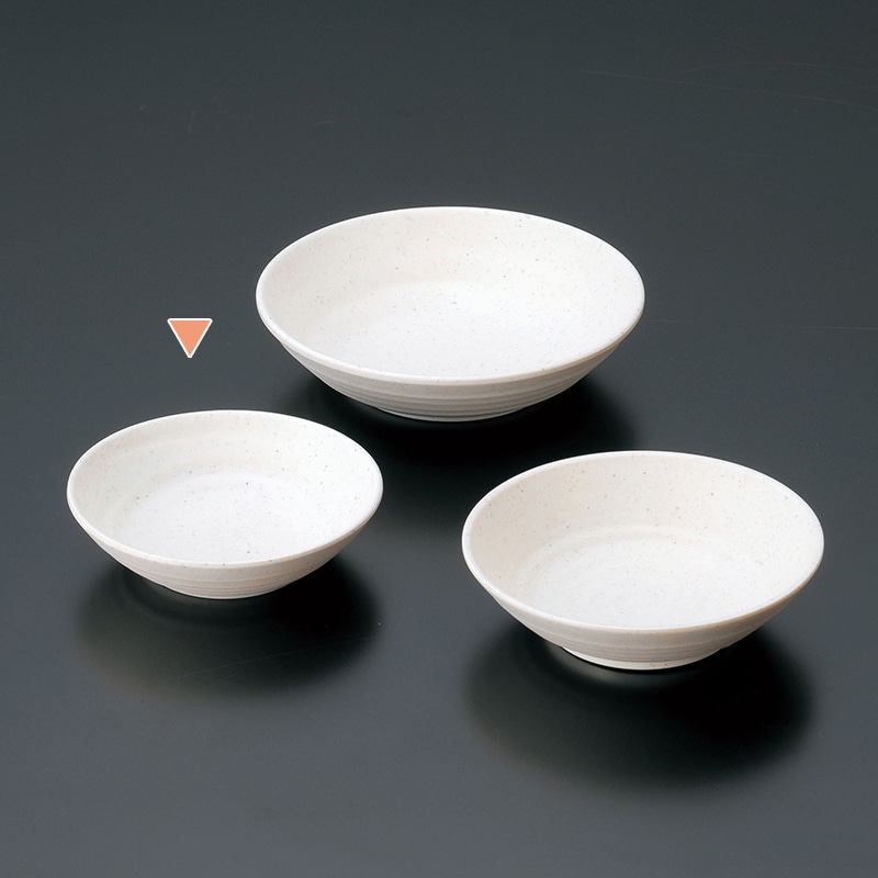 マイン メラミン食器 丸深皿 白 小 M11-108 5枚/束(ご注文単位1束)【直送品】