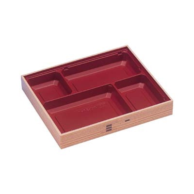 エフピコ 折箱弁当容器 本体蓋付き WU-27-1透明蓋付(V) わっぱ 20枚/袋(ご注文単位12袋)【直送品】