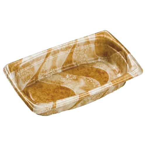 エフピコ 惣菜容器 MFP角デリ 本体 21-13(50) 香川茶W 25枚/袋(ご注文単位30袋)【直送品】