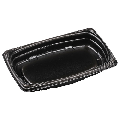 エフピコ 惣菜容器 MFP角デリ 本体 21-13(37) 黒W 25枚/袋(ご注文単位30袋)【直送品】