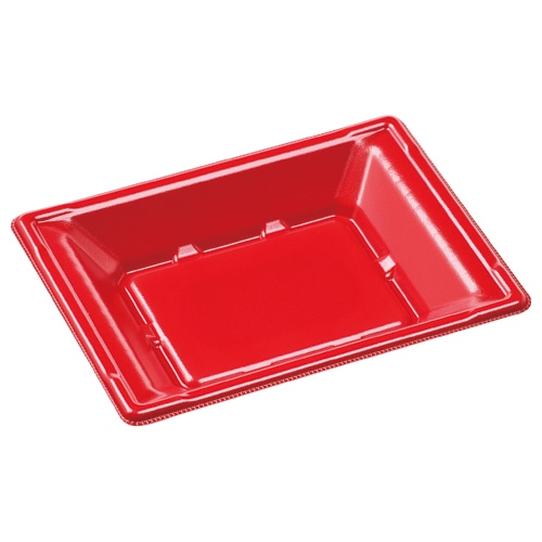 エフピコ 丼容器　MFP平舟丼　本体 19-15 赤黒 50枚/袋（ご注文単位24袋）【直送品】