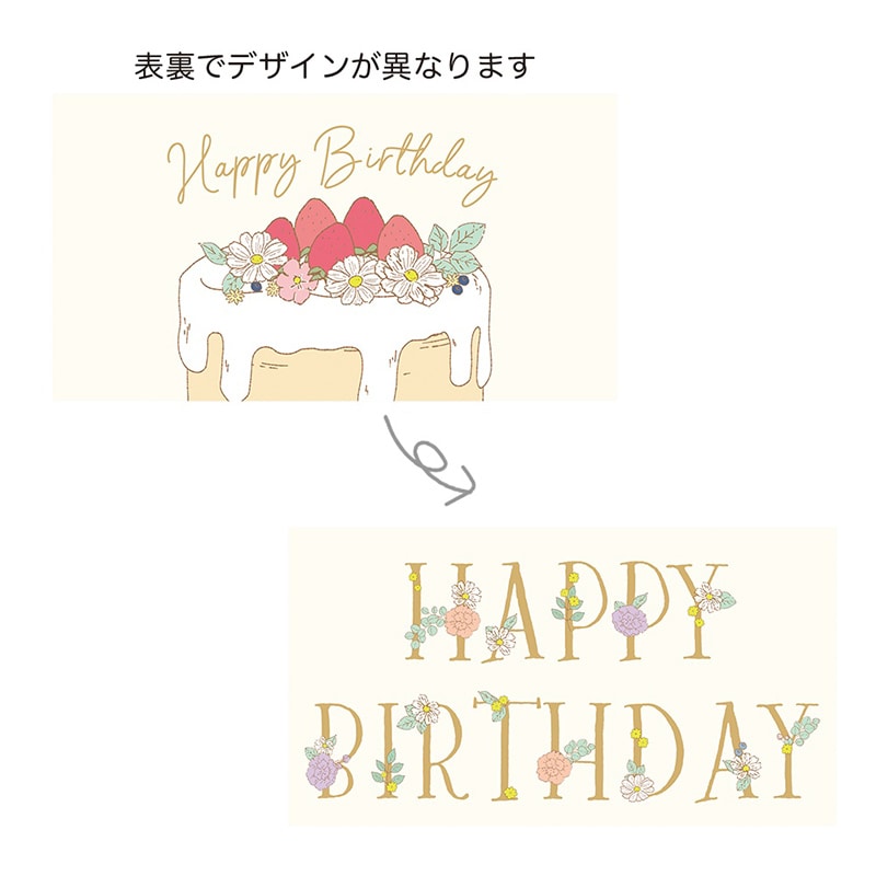 ケー・イー・アイ ギフトメッセージカード Happy Birthday 5311 1枚(ご注文単位10枚)【直送品】