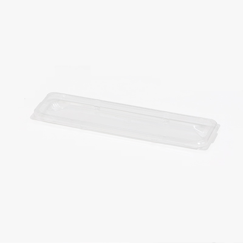 アクタ 弁当容器　ワン折ハード　内嵌合蓋 67×20 透明 50枚/袋（ご注文単位8袋）【直送品】