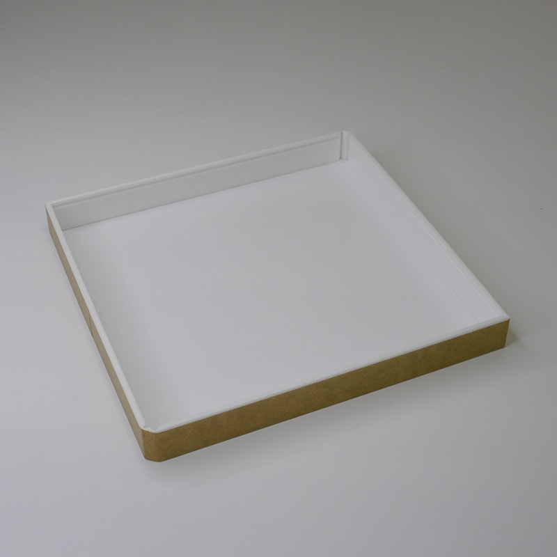 アクタ 弁当容器 ワン折重R 縁 90(30) クラフト 25枚/束（ご注文単位4束）【直送品】